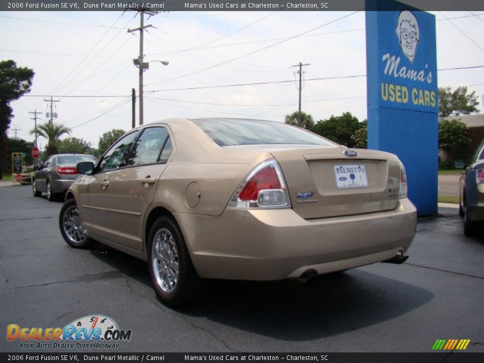 2006 Ford Fusion SE V6 Dune Pearl Metallic / Camel Photo #32