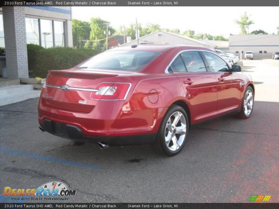 2010 Ford Taurus SHO AWD Red Candy Metallic / Charcoal Black Photo #7
