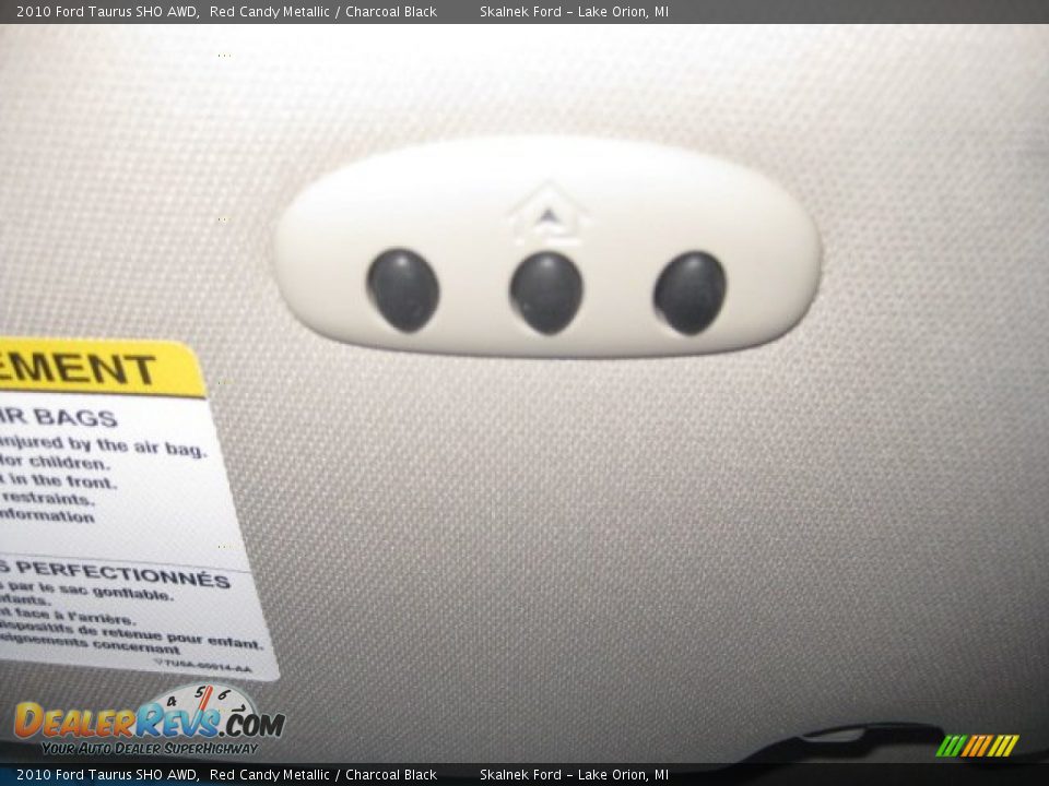 2010 Ford Taurus SHO AWD Red Candy Metallic / Charcoal Black Photo #35