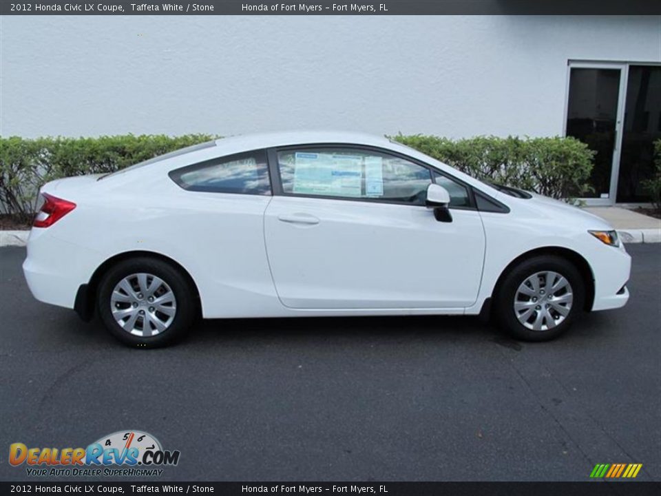 2012 Honda civic coupe lx white #7