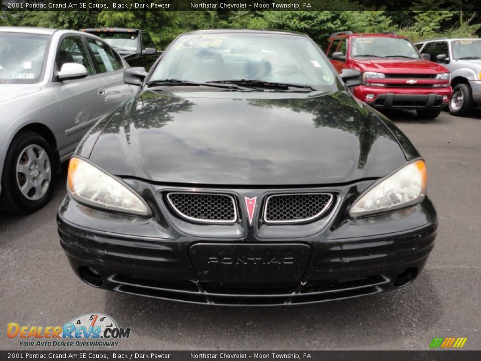 2001 Pontiac Grand Am SE Coupe Black / Dark Pewter Photo #2