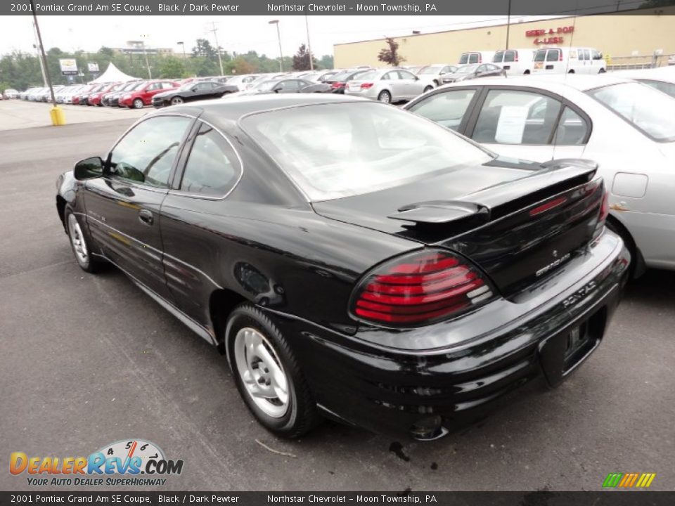 2001 Pontiac Grand Am SE Coupe Black / Dark Pewter Photo #5