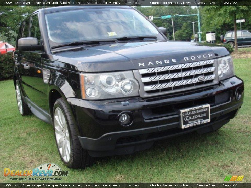 2006 Land Rover Range Rover Sport Supercharged Java Black Pearlescent / Ebony Black Photo #1