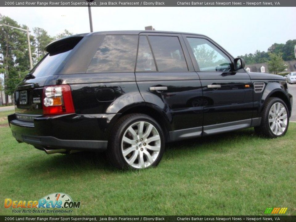 2006 Land Rover Range Rover Sport Supercharged Java Black Pearlescent / Ebony Black Photo #3