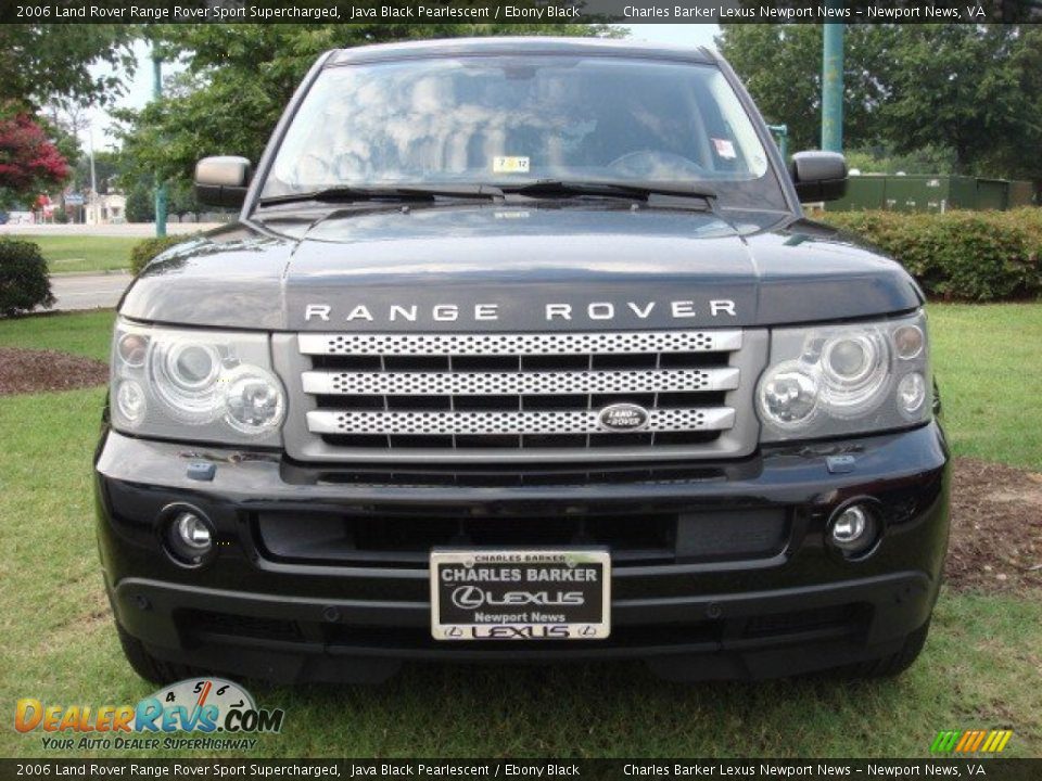 2006 Land Rover Range Rover Sport Supercharged Java Black Pearlescent / Ebony Black Photo #8