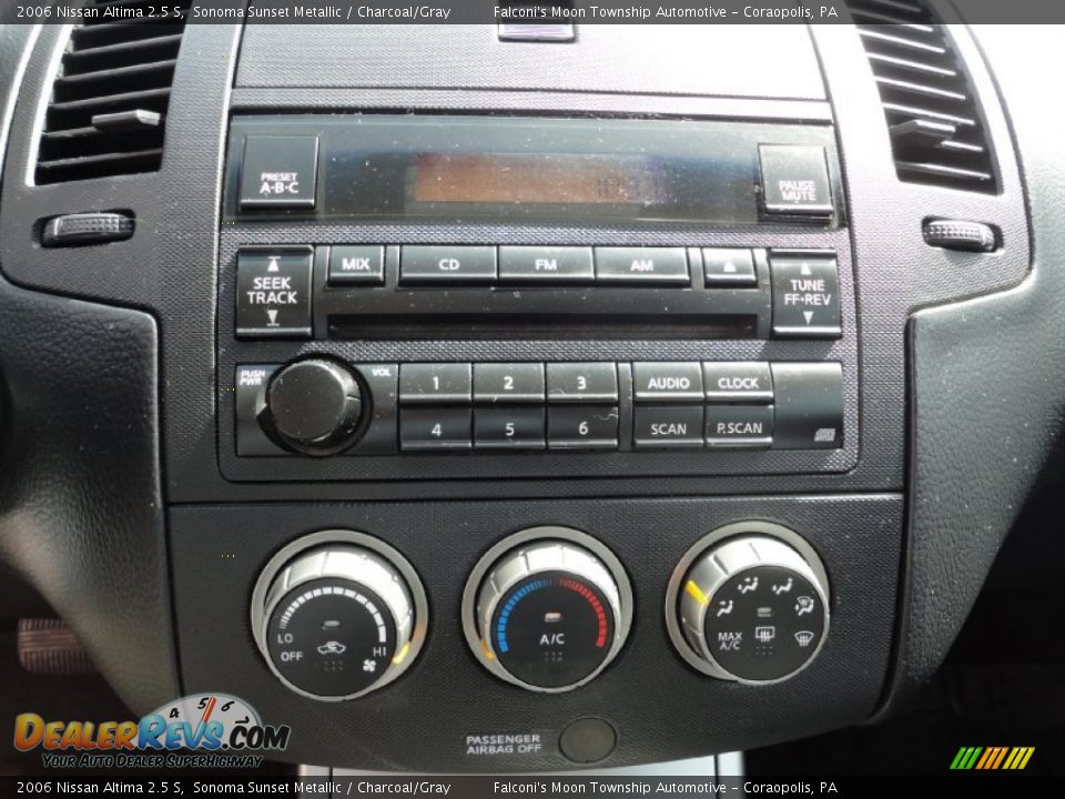 2006 Nissan Altima 2.5 S Sonoma Sunset Metallic / Charcoal/Gray Photo #13