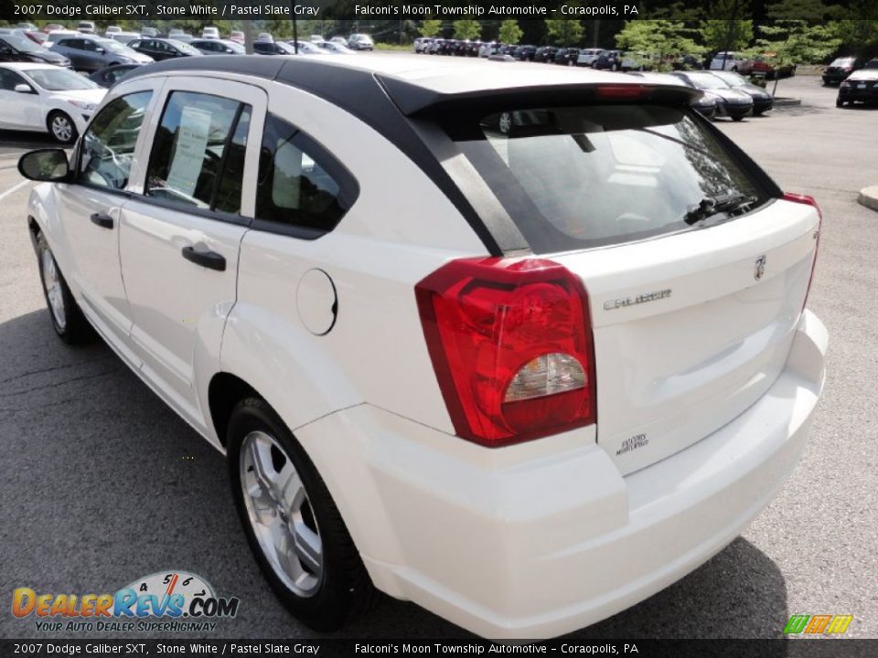 2007 Dodge Caliber SXT Stone White / Pastel Slate Gray Photo #5