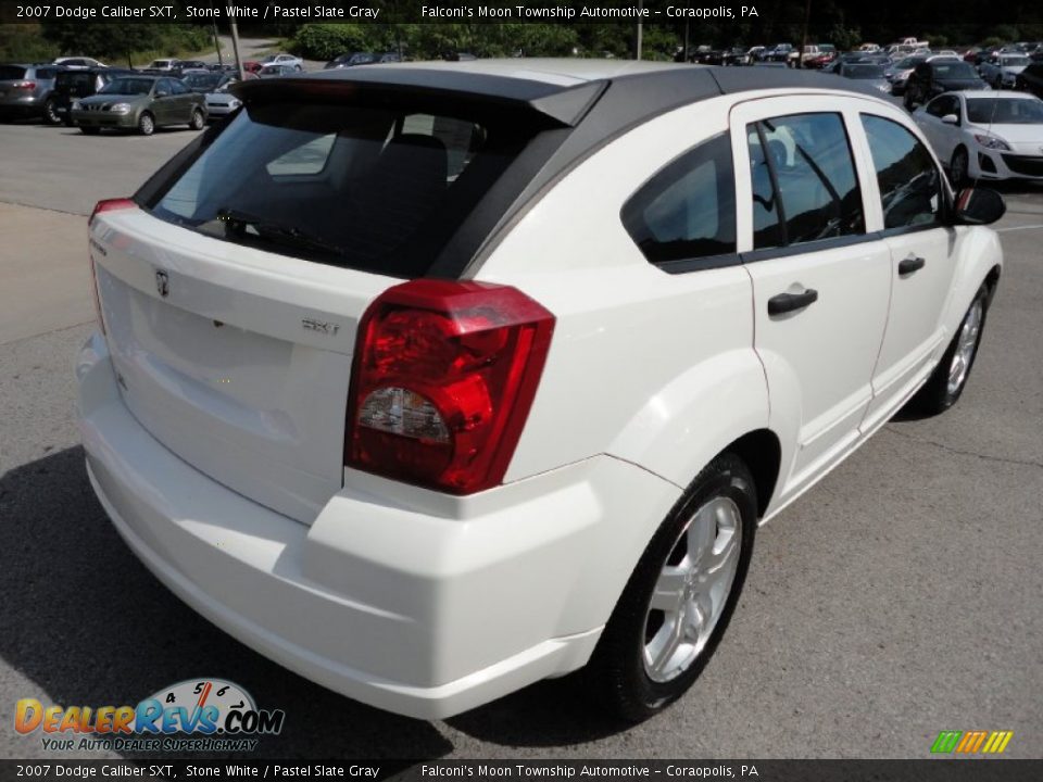 2007 Dodge Caliber SXT Stone White / Pastel Slate Gray Photo #6