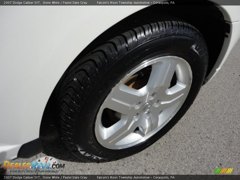 2007 Dodge Caliber SXT Stone White / Pastel Slate Gray Photo #7