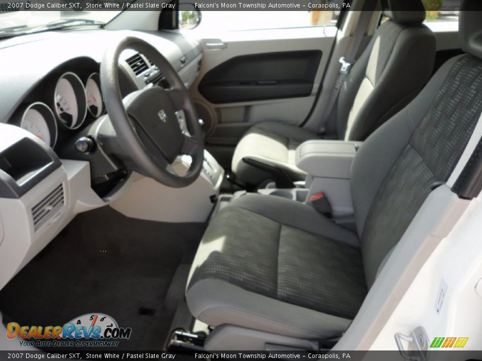 2007 Dodge Caliber SXT Stone White / Pastel Slate Gray Photo #8
