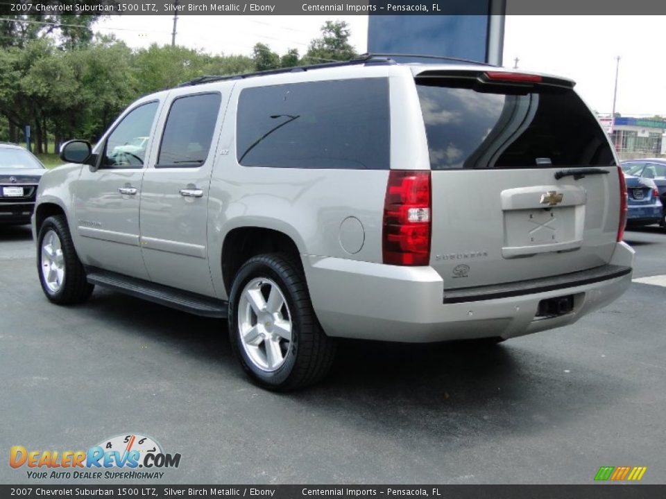 2007 Chevrolet Suburban 1500 LTZ Silver Birch Metallic / Ebony Photo #8