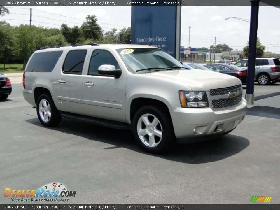 2007 Chevrolet Suburban 1500 LTZ Silver Birch Metallic / Ebony Photo #12