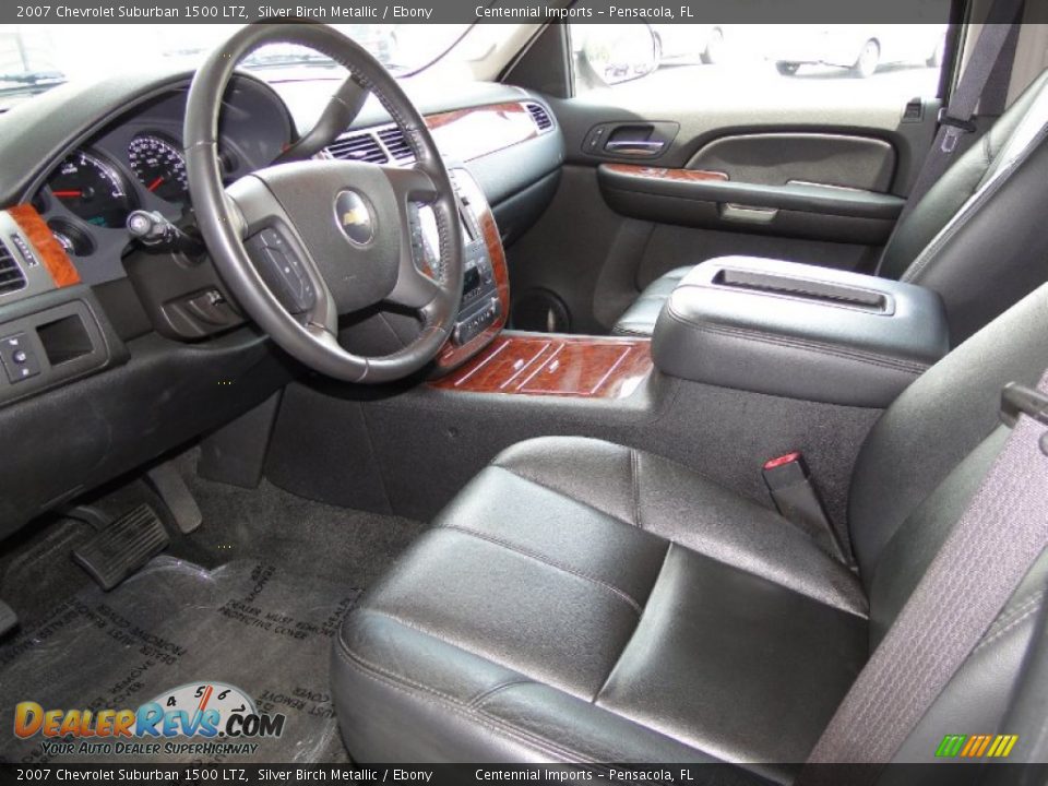 Ebony Interior 2007 Chevrolet Suburban 1500 Ltz Photo 15