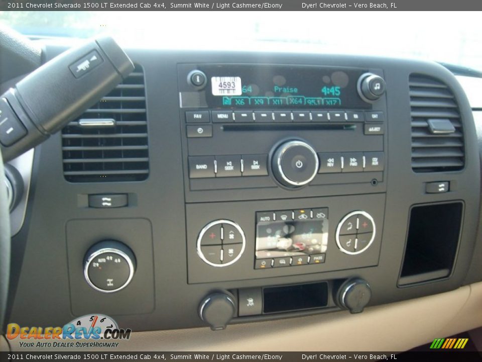 2011 Chevrolet Silverado 1500 LT Extended Cab 4x4 Summit White / Light Cashmere/Ebony Photo #16