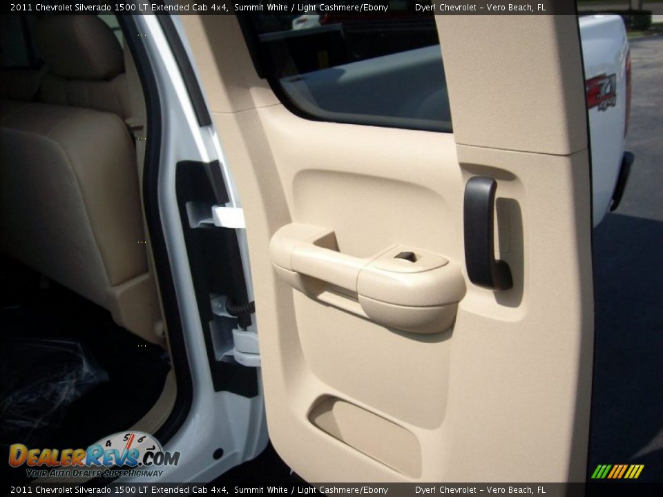 2011 Chevrolet Silverado 1500 LT Extended Cab 4x4 Summit White / Light Cashmere/Ebony Photo #17