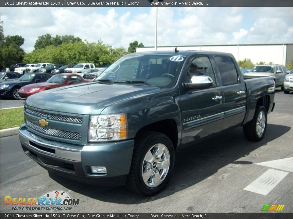 2011 Chevrolet Silverado 1500 LT Crew Cab Blue Granite Metallic / Ebony Photo #1