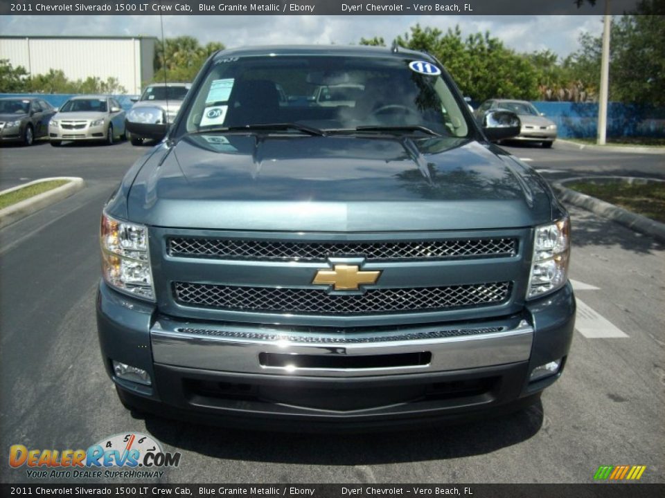 2011 Chevrolet Silverado 1500 LT Crew Cab Blue Granite Metallic / Ebony Photo #2