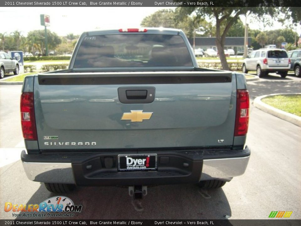 2011 Chevrolet Silverado 1500 LT Crew Cab Blue Granite Metallic / Ebony Photo #5