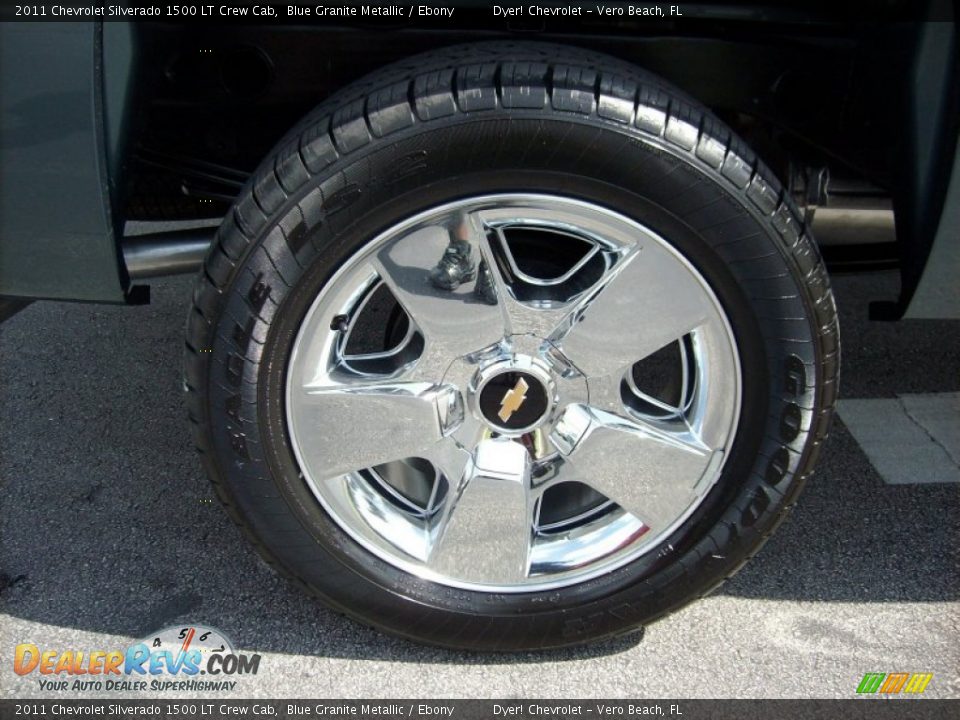 2011 Chevrolet Silverado 1500 LT Crew Cab Blue Granite Metallic / Ebony Photo #7