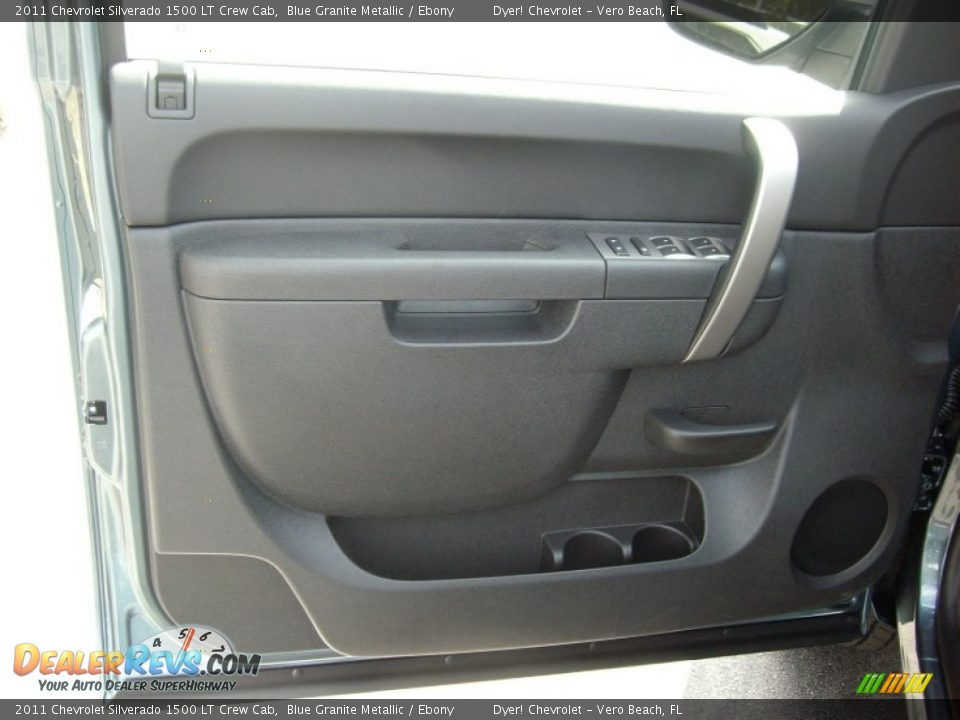 2011 Chevrolet Silverado 1500 LT Crew Cab Blue Granite Metallic / Ebony Photo #10