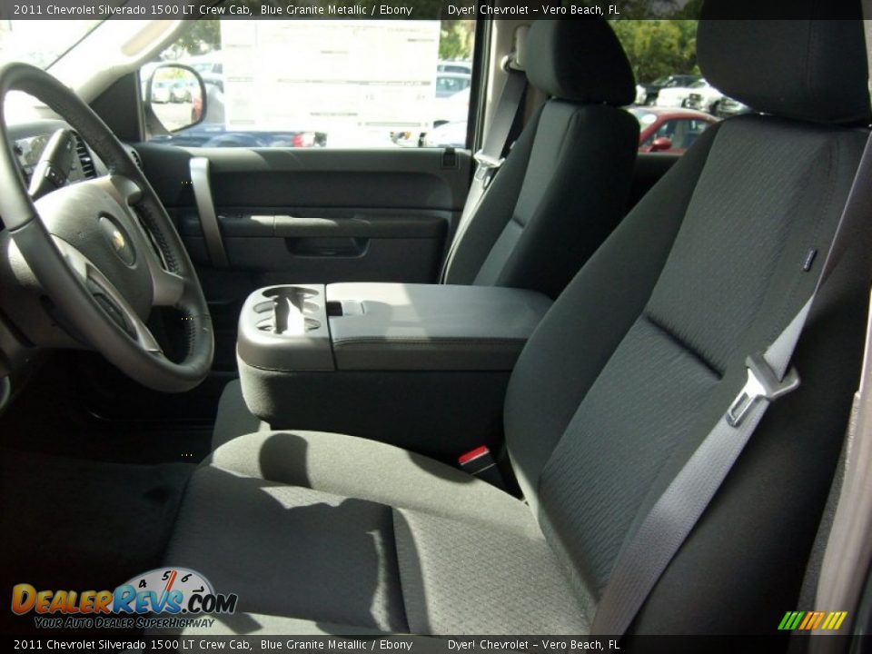 2011 Chevrolet Silverado 1500 LT Crew Cab Blue Granite Metallic / Ebony Photo #11