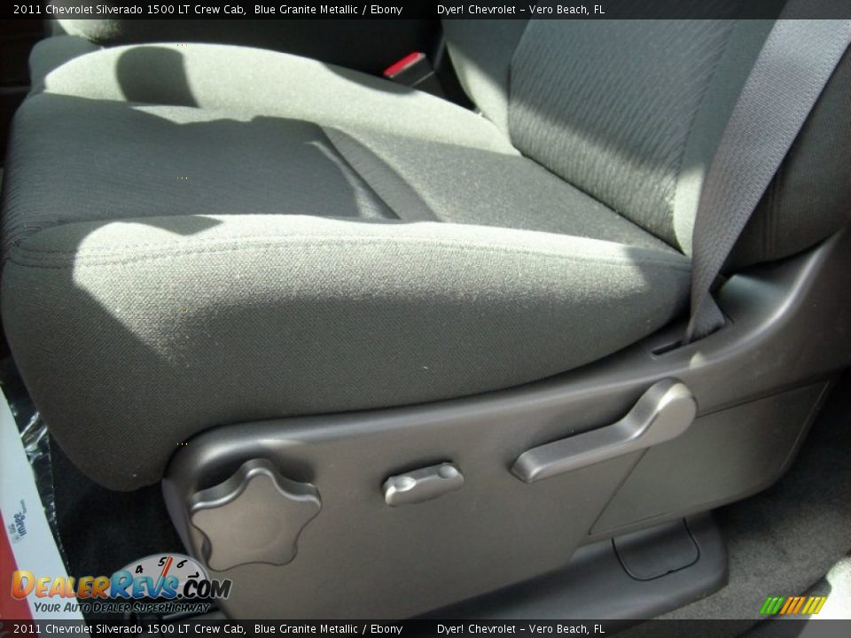 2011 Chevrolet Silverado 1500 LT Crew Cab Blue Granite Metallic / Ebony Photo #12