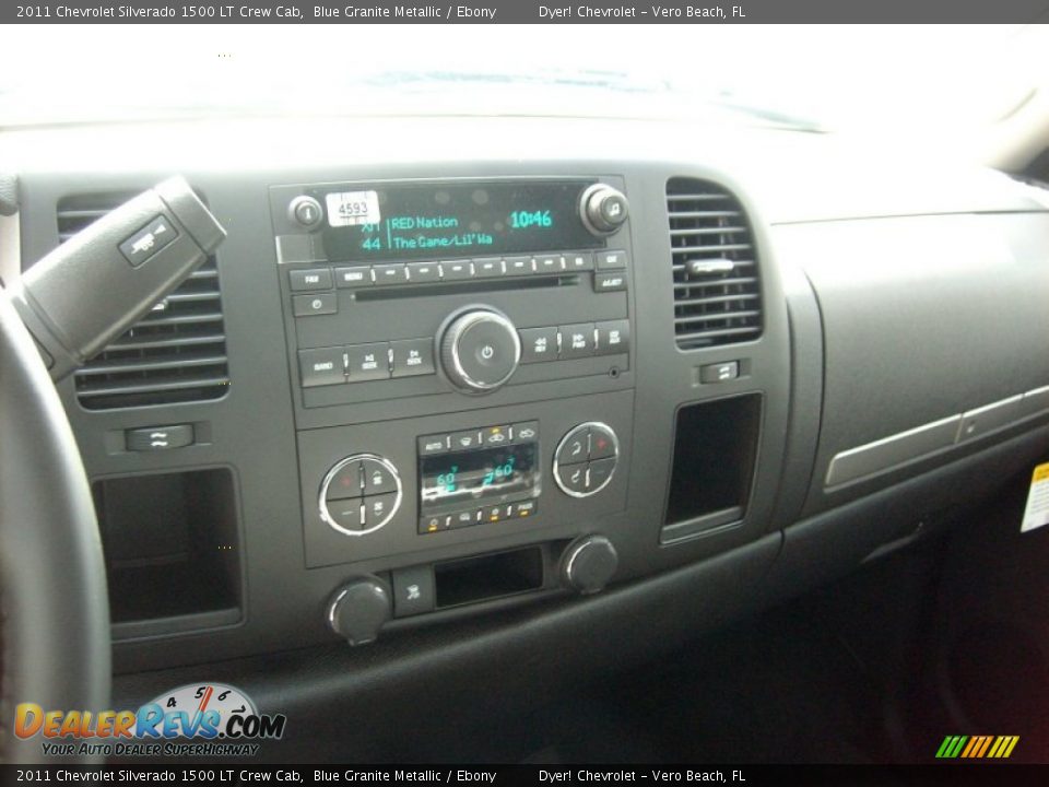 2011 Chevrolet Silverado 1500 LT Crew Cab Blue Granite Metallic / Ebony Photo #14
