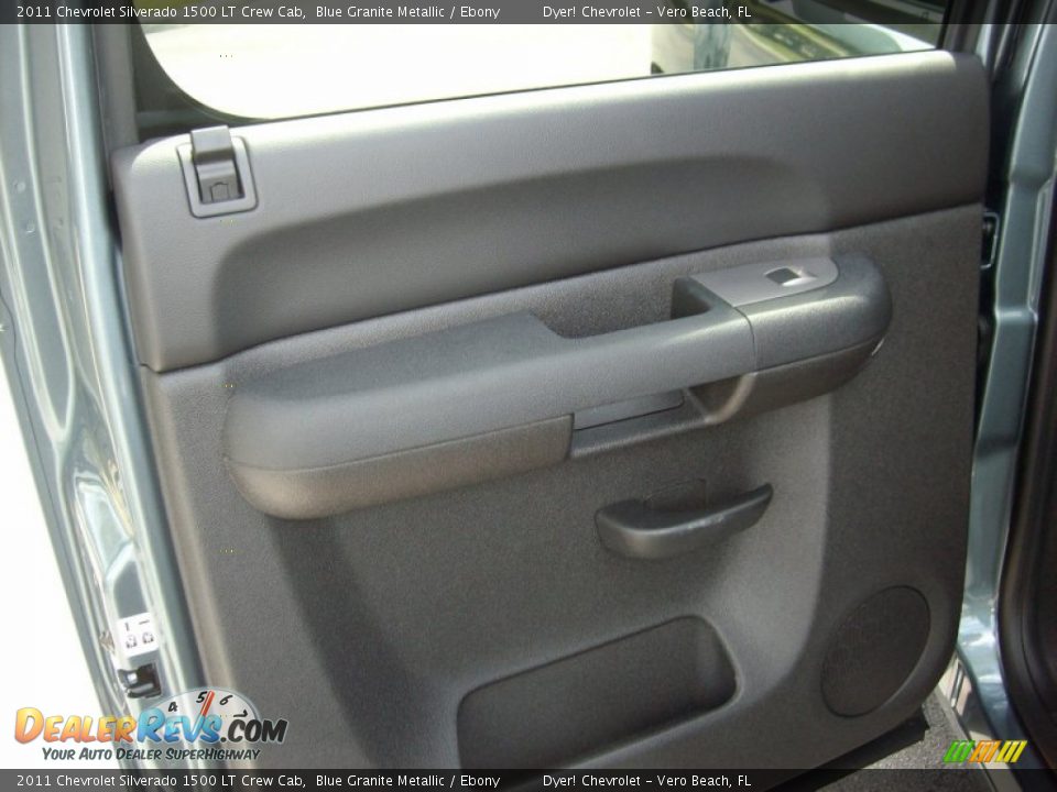 2011 Chevrolet Silverado 1500 LT Crew Cab Blue Granite Metallic / Ebony Photo #15