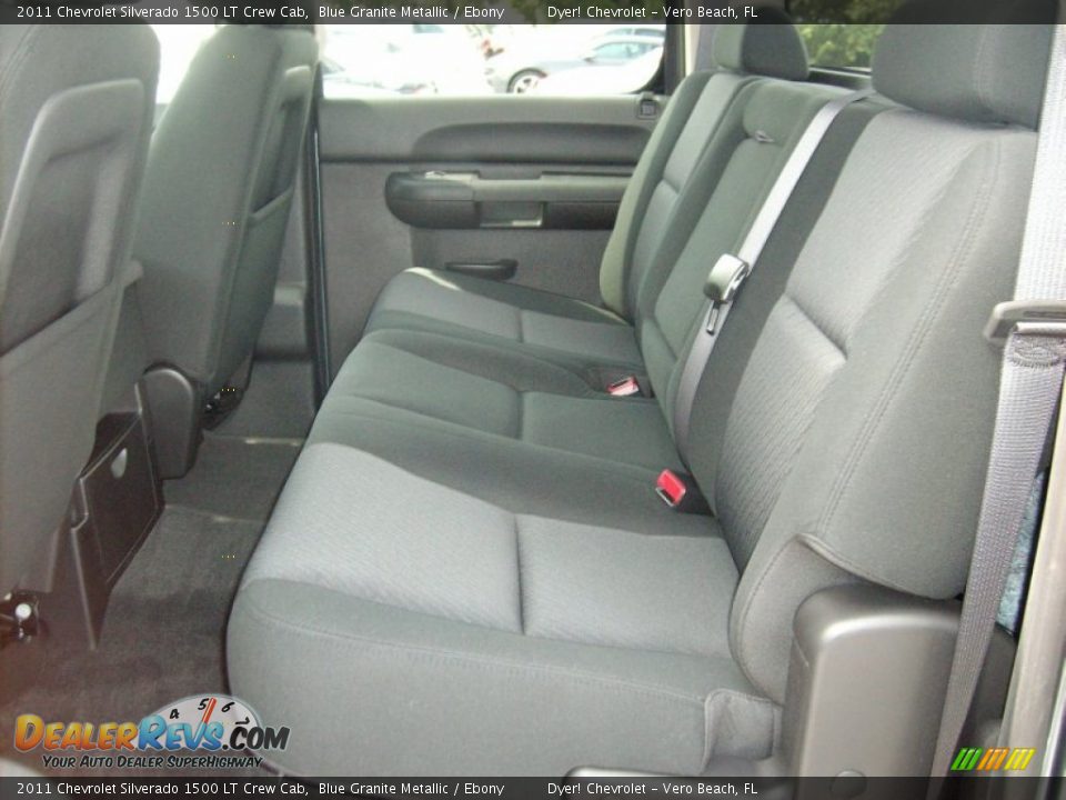 2011 Chevrolet Silverado 1500 LT Crew Cab Blue Granite Metallic / Ebony Photo #17