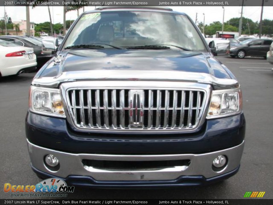 2007 Lincoln Mark LT SuperCrew Dark Blue Pearl Metallic / Light Parchment/Espresso Photo #3