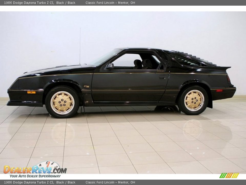 Black 1986 Dodge Daytona Turbo Z CS Photo #5