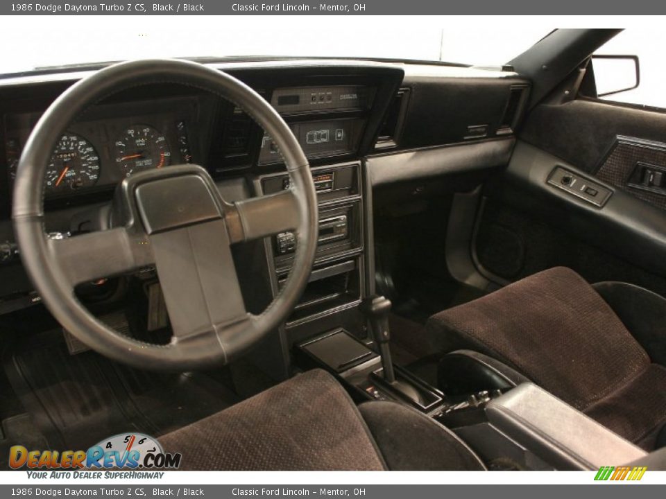 Black Interior - 1986 Dodge Daytona Turbo Z CS Photo #10