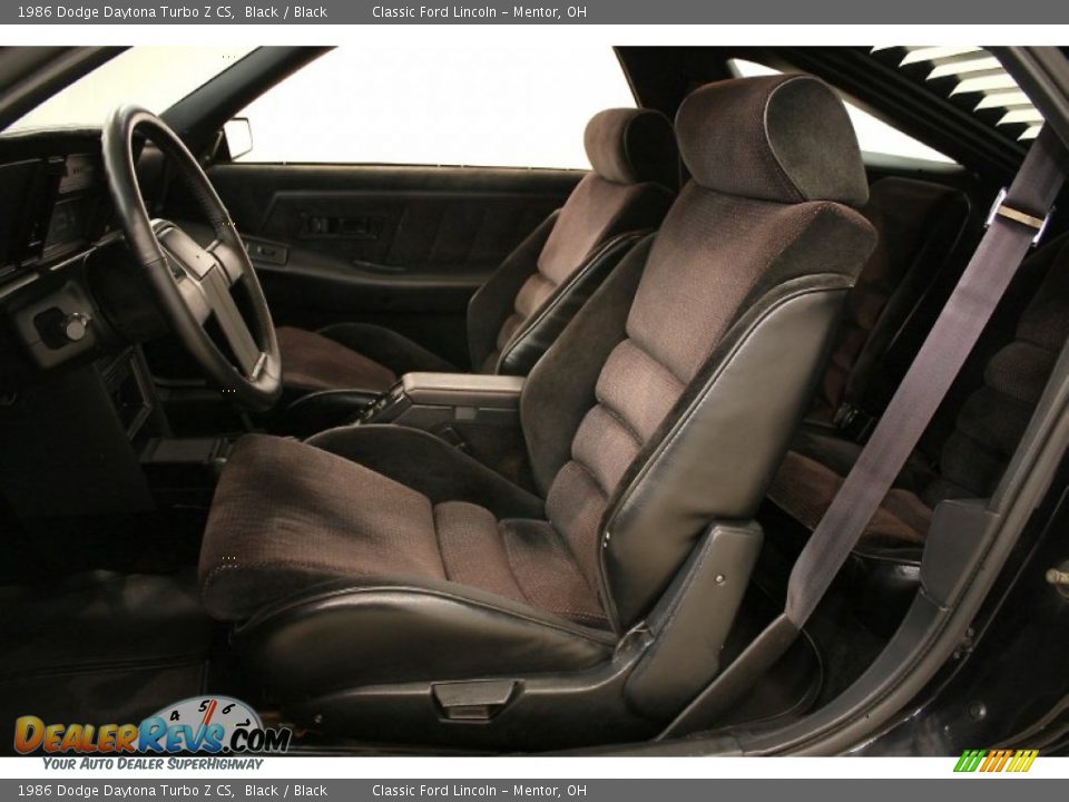 Black Interior - 1986 Dodge Daytona Turbo Z CS Photo #11