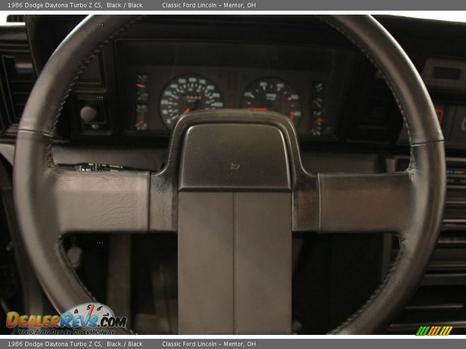 1986 Dodge Daytona Turbo Z CS Steering Wheel Photo #13