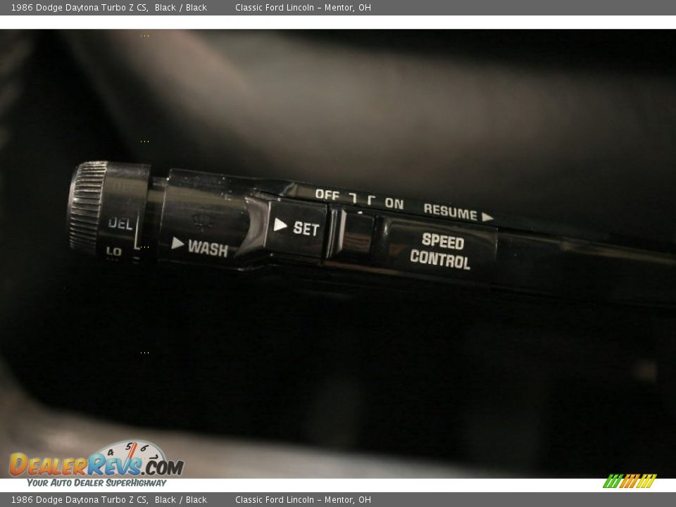 Controls of 1986 Dodge Daytona Turbo Z CS Photo #14