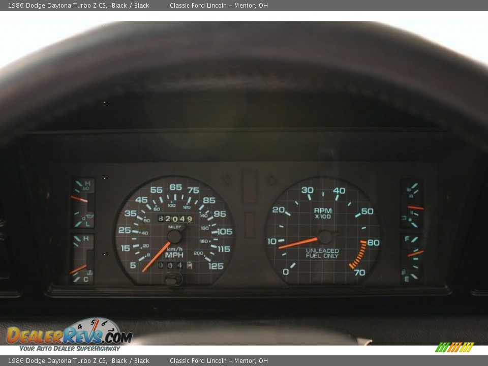 1986 Dodge Daytona Turbo Z CS Gauges Photo #15