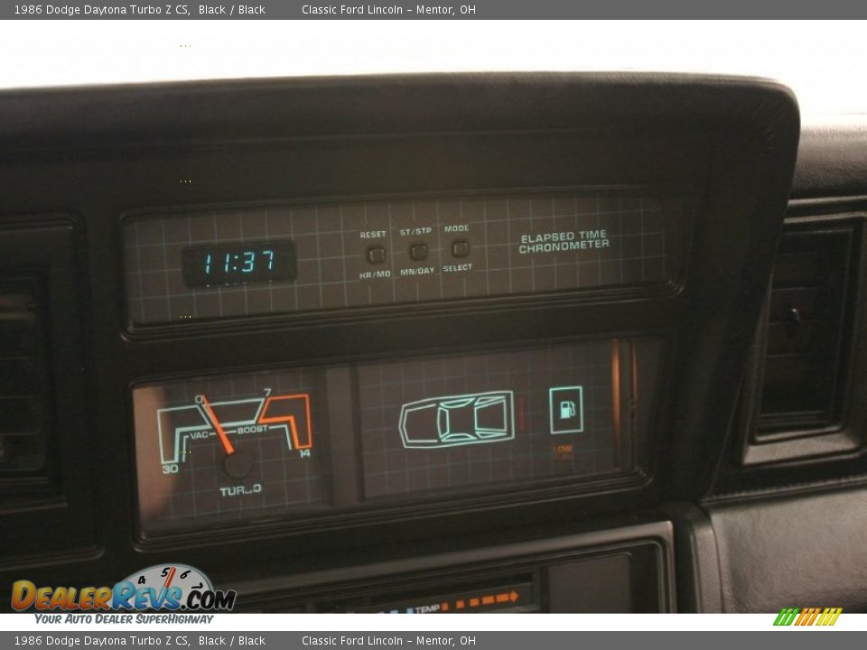 Controls of 1986 Dodge Daytona Turbo Z CS Photo #17