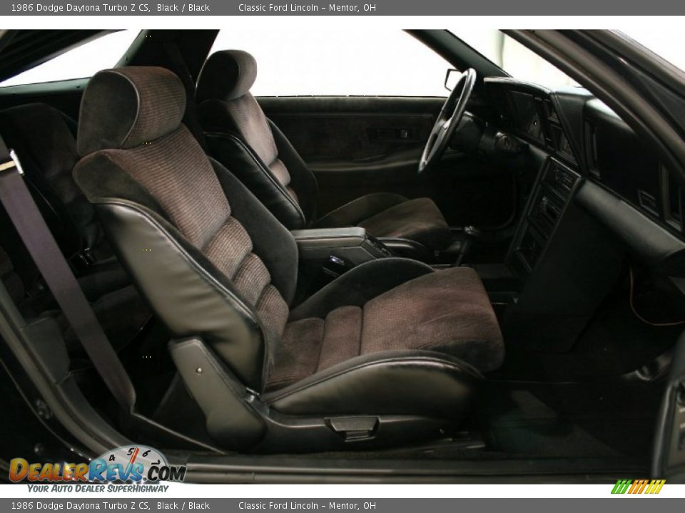 Black Interior - 1986 Dodge Daytona Turbo Z CS Photo #20