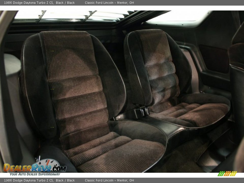 Black Interior - 1986 Dodge Daytona Turbo Z CS Photo #21