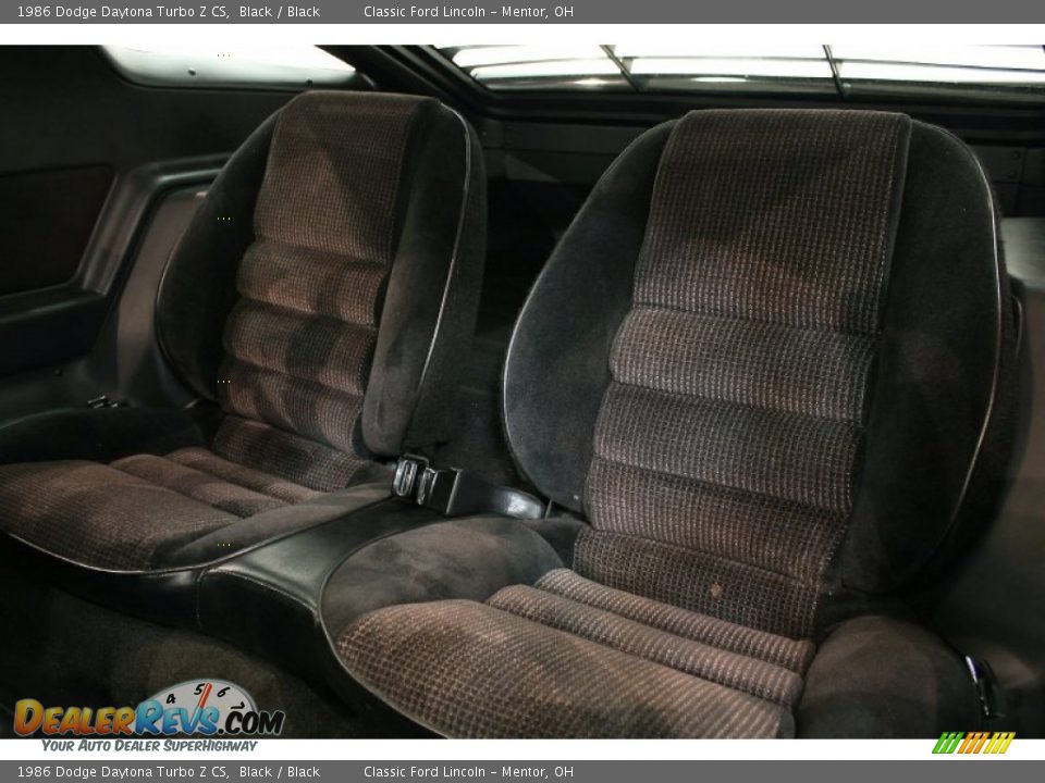 Black Interior - 1986 Dodge Daytona Turbo Z CS Photo #22