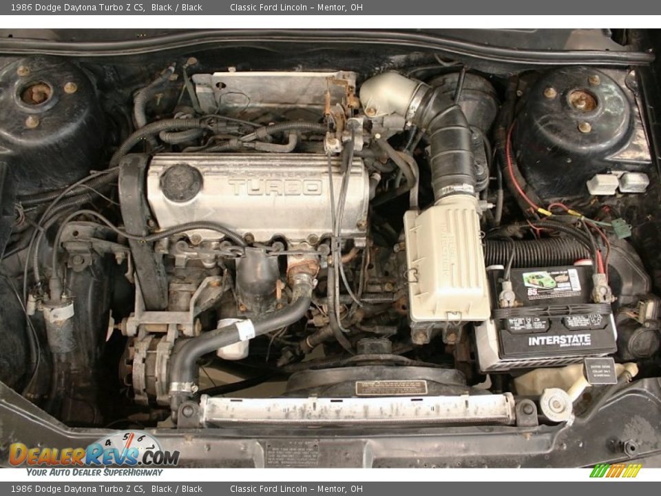 1986 Dodge Daytona Turbo Z CS 2.2 Liter Turbocharged SOHC 8-Valve 4 Cylinder Engine Photo #25