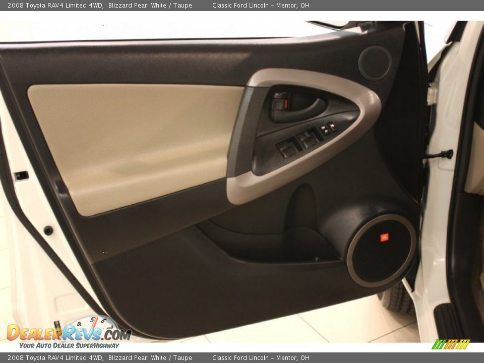 2008 Toyota RAV4 Limited 4WD Blizzard Pearl White / Taupe Photo #5