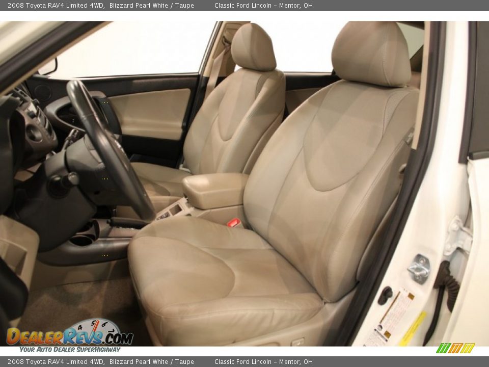 2008 Toyota RAV4 Limited 4WD Blizzard Pearl White / Taupe Photo #8