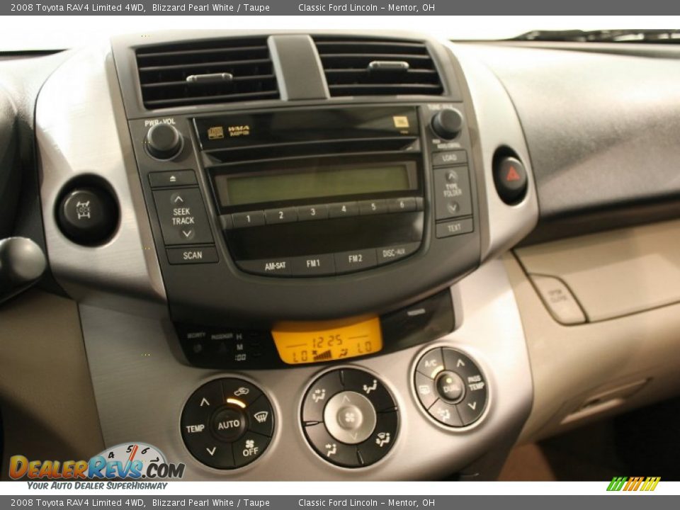 2008 Toyota RAV4 Limited 4WD Blizzard Pearl White / Taupe Photo #12
