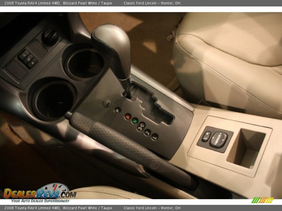 2008 Toyota RAV4 Limited 4WD Blizzard Pearl White / Taupe Photo #13