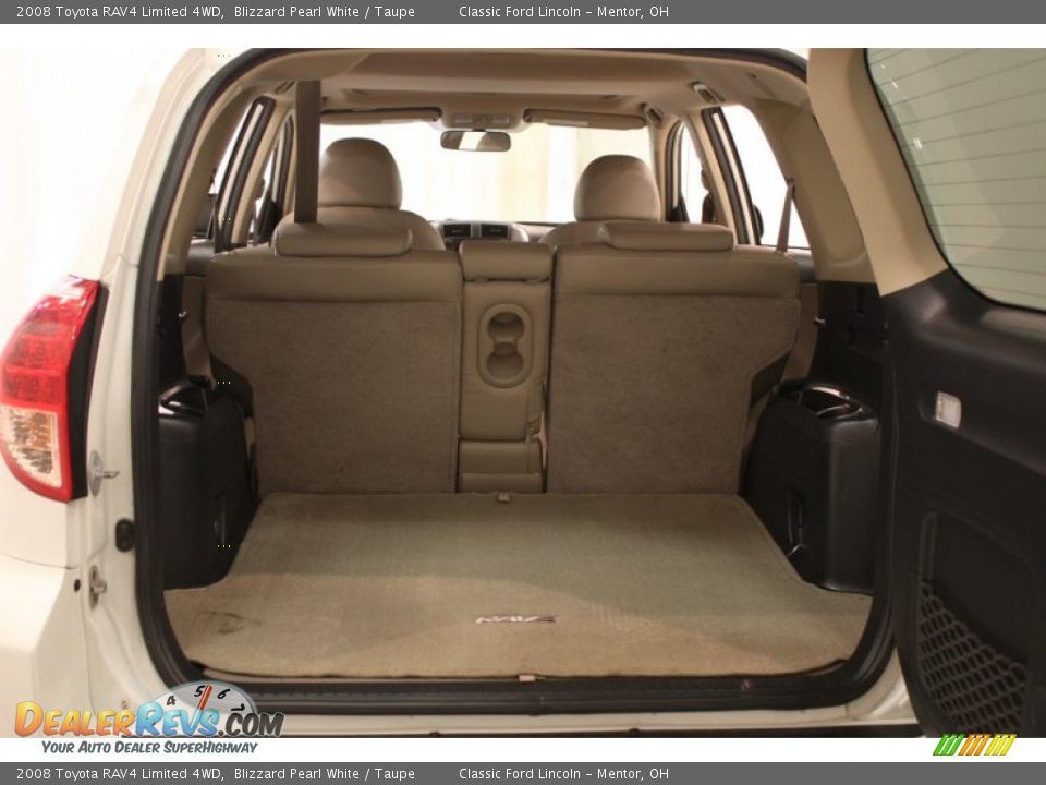 2008 Toyota RAV4 Limited 4WD Blizzard Pearl White / Taupe Photo #18
