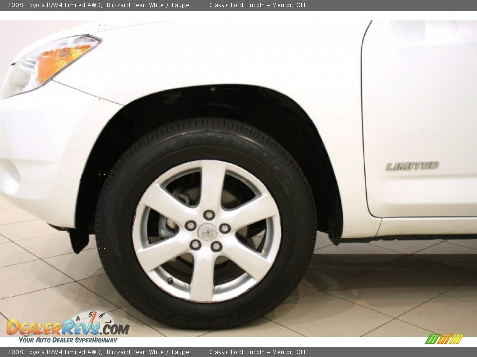 2008 Toyota RAV4 Limited 4WD Blizzard Pearl White / Taupe Photo #20