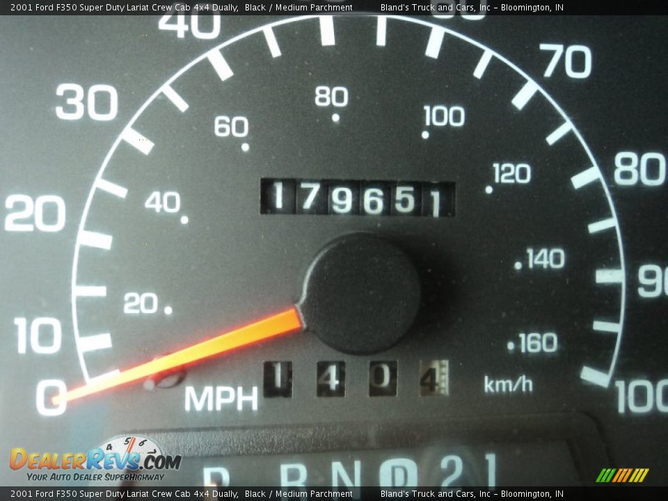 2001 Ford F350 Super Duty Lariat Crew Cab 4x4 Dually Black / Medium Parchment Photo #7