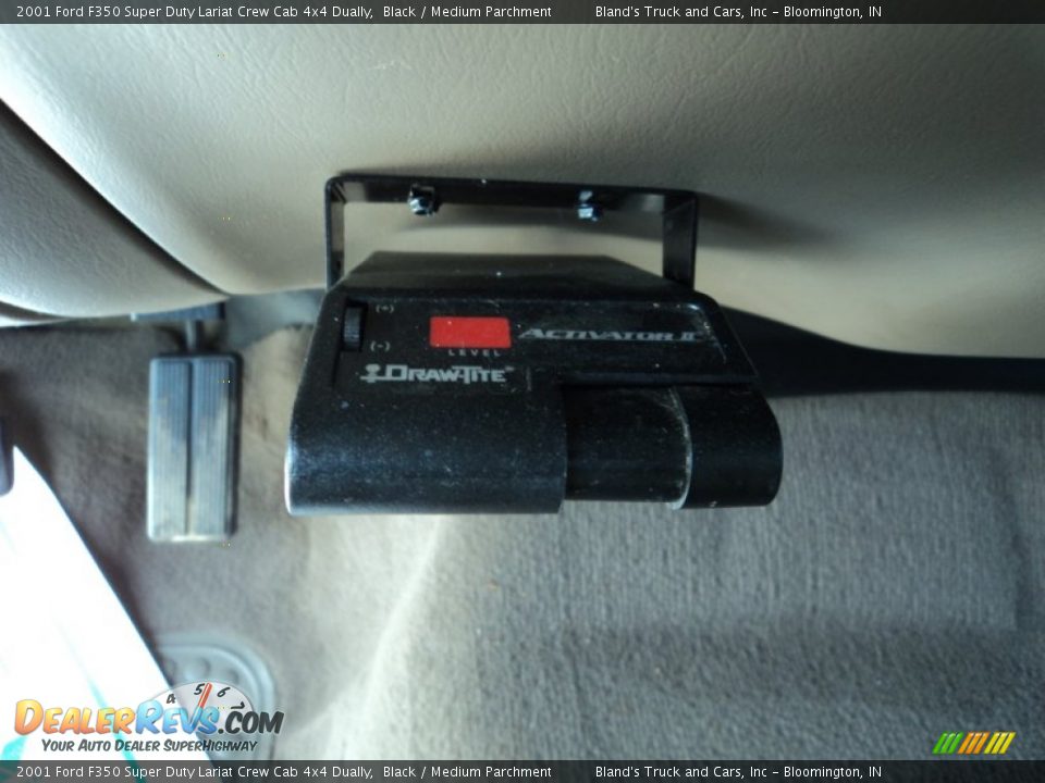 2001 Ford F350 Super Duty Lariat Crew Cab 4x4 Dually Black / Medium Parchment Photo #11