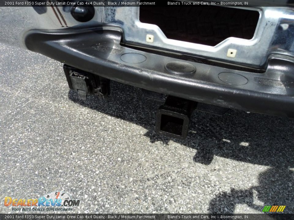 2001 Ford F350 Super Duty Lariat Crew Cab 4x4 Dually Black / Medium Parchment Photo #25